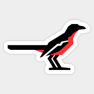 Graphic Nature - Crimson-Breasted-Shrike Sticker